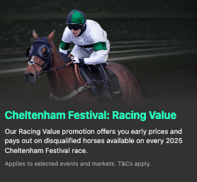 bet365 Racing Value Cheltenham betting offer.